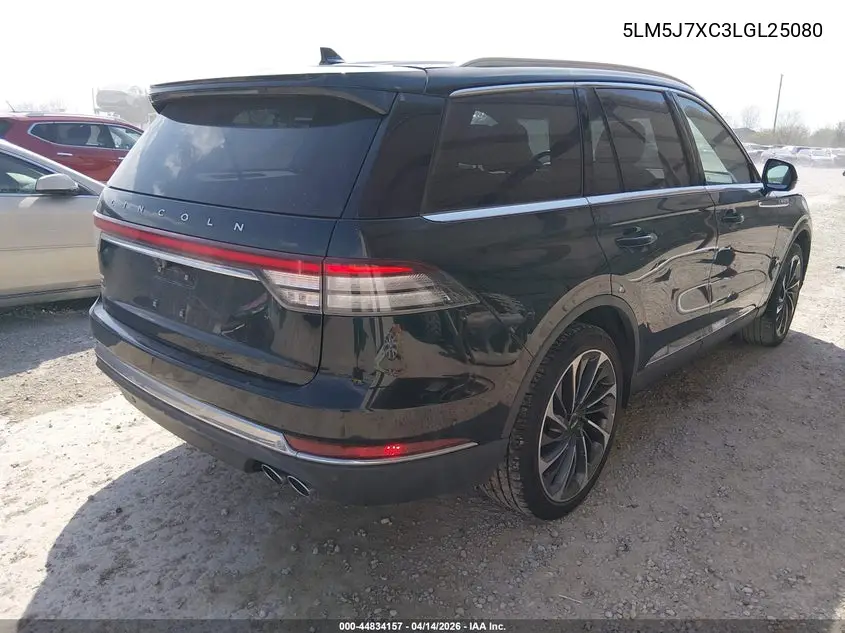 2020 Lincoln Aviator Reserve VIN: 5LM5J7XC3LGL25080 Lot: 44834157