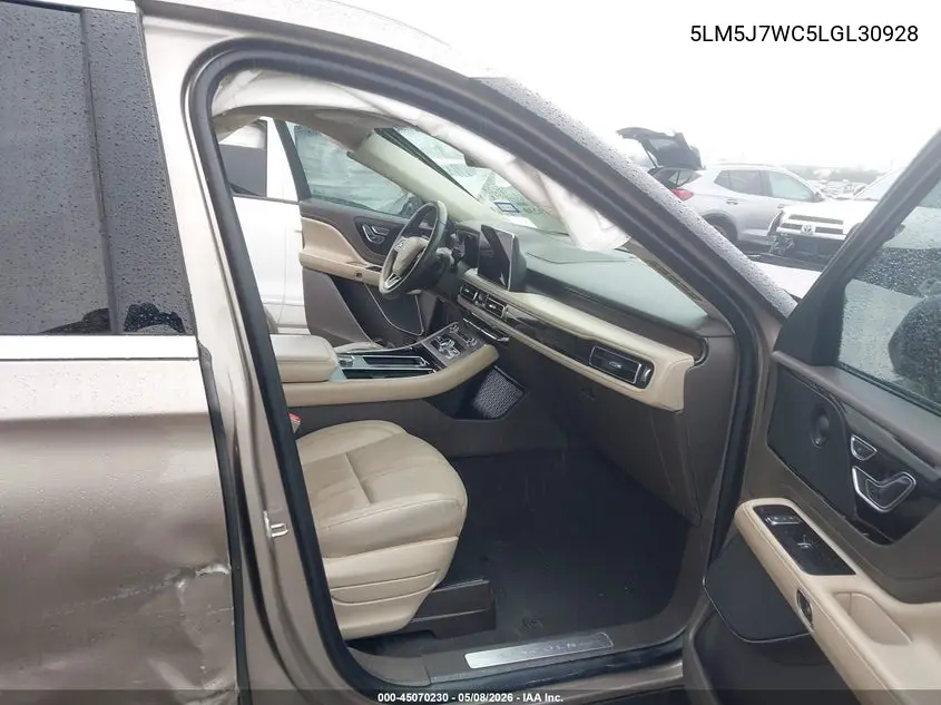 2020 Lincoln Aviator Reserve VIN: 5LM5J7WC5LGL30928 Lot: 45070230