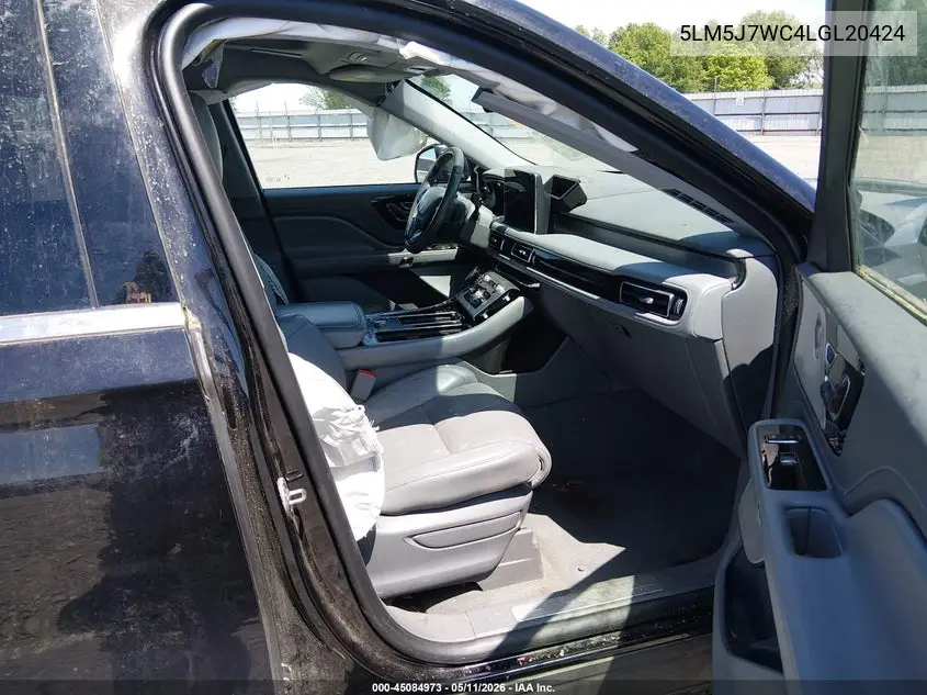 2020 Lincoln Aviator Reserve VIN: 5LM5J7WC4LGL20424 Lot: 45084973