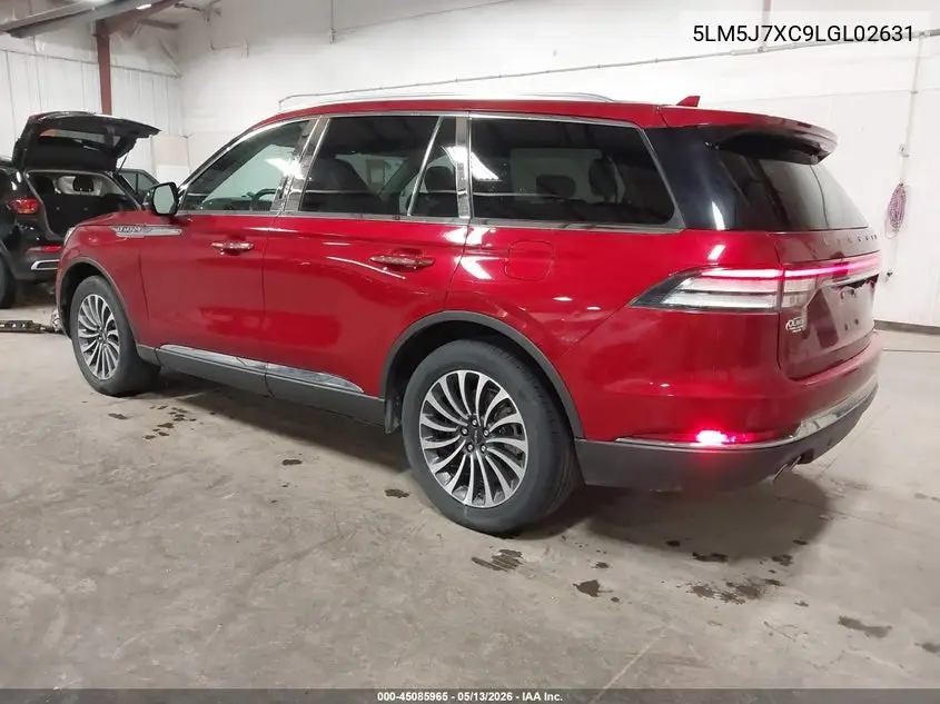 2020 Lincoln Aviator Reserve VIN: 5LM5J7XC9LGL02631 Lot: 45085965
