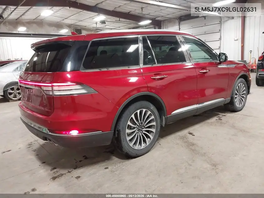 2020 Lincoln Aviator Reserve VIN: 5LM5J7XC9LGL02631 Lot: 45085965