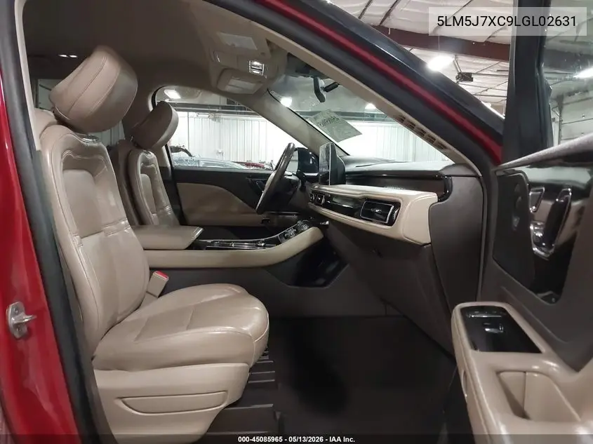 2020 Lincoln Aviator Reserve VIN: 5LM5J7XC9LGL02631 Lot: 45085965
