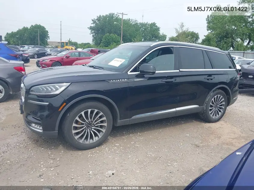 2020 Lincoln Aviator Reserve VIN: 5LM5J7XC6LGL01422 Lot: 45104751