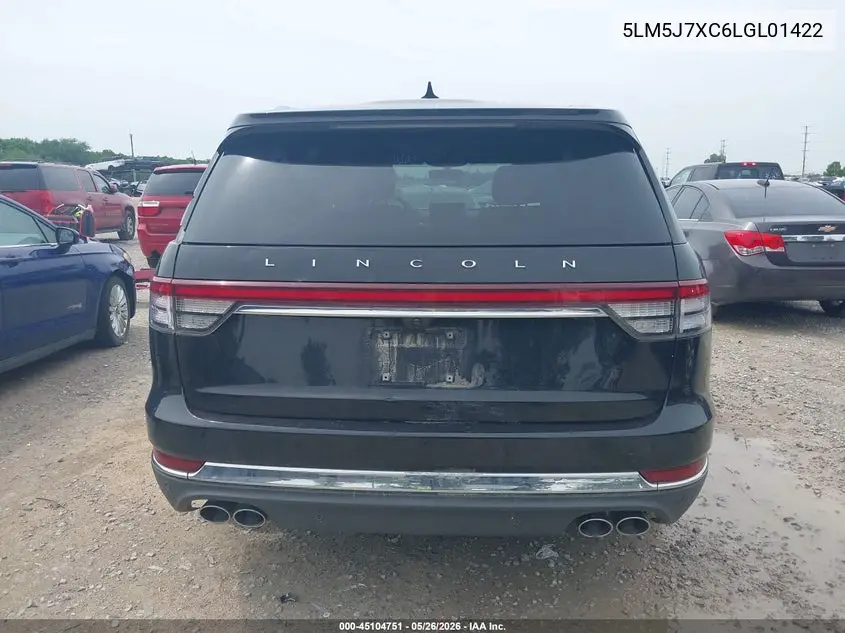 2020 Lincoln Aviator Reserve VIN: 5LM5J7XC6LGL01422 Lot: 45104751