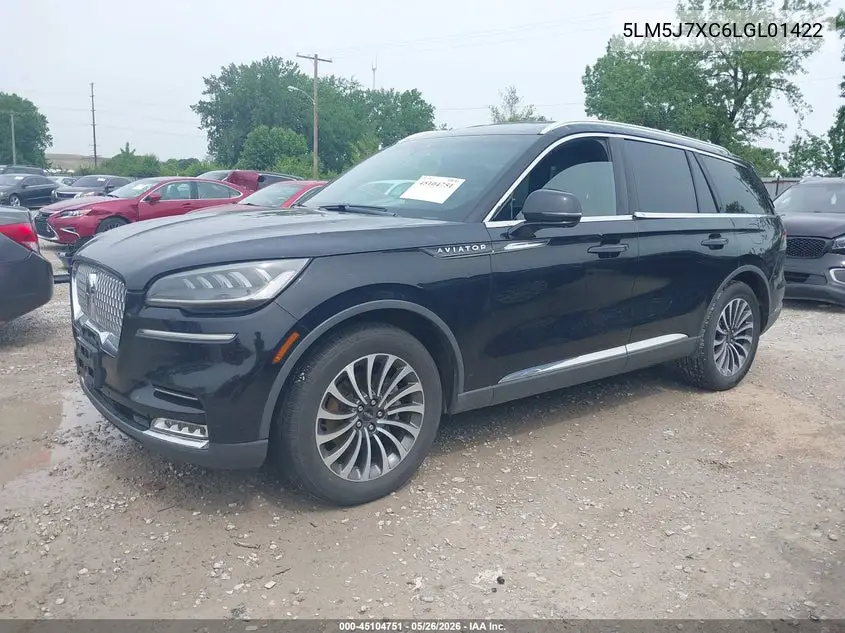 2020 Lincoln Aviator Reserve VIN: 5LM5J7XC6LGL01422 Lot: 45104751