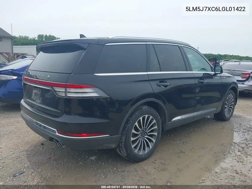 2020 Lincoln Aviator Reserve VIN: 5LM5J7XC6LGL01422 Lot: 45104751