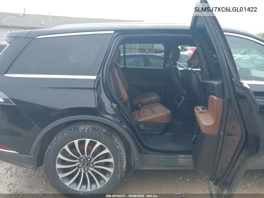 2020 Lincoln Aviator Reserve VIN: 5LM5J7XC6LGL01422 Lot: 45104751