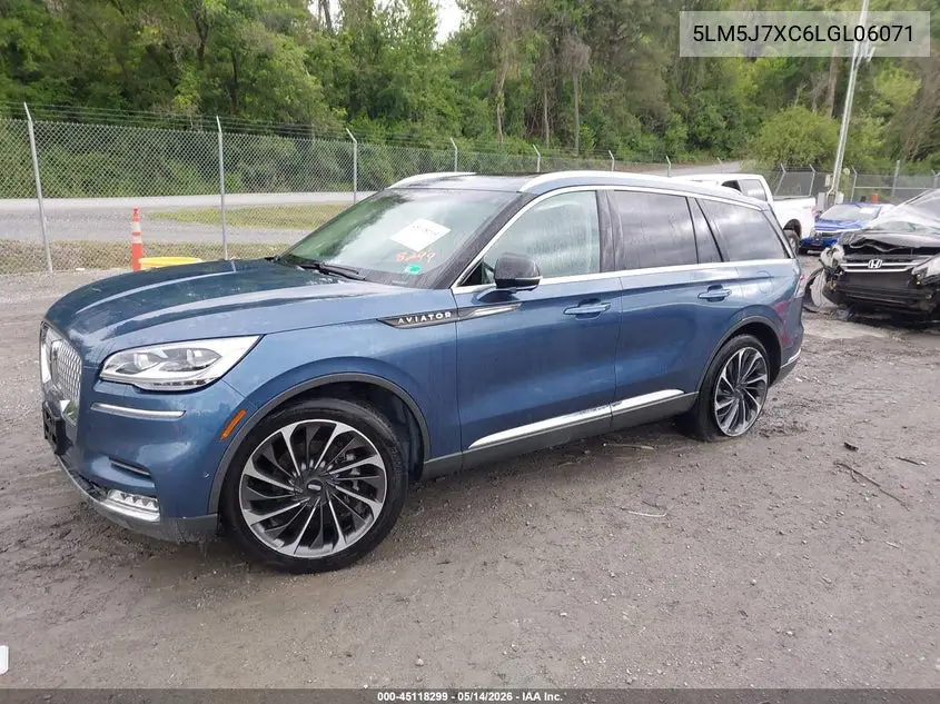 2020 Lincoln Aviator Reserve VIN: 5LM5J7XC6LGL06071 Lot: 45118299