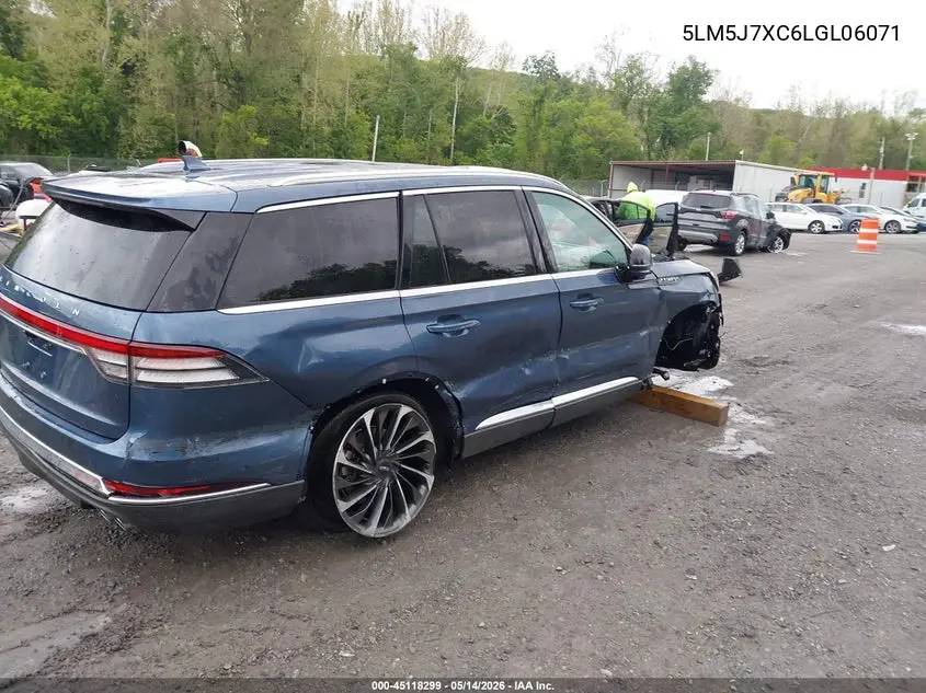 2020 Lincoln Aviator Reserve VIN: 5LM5J7XC6LGL06071 Lot: 45118299