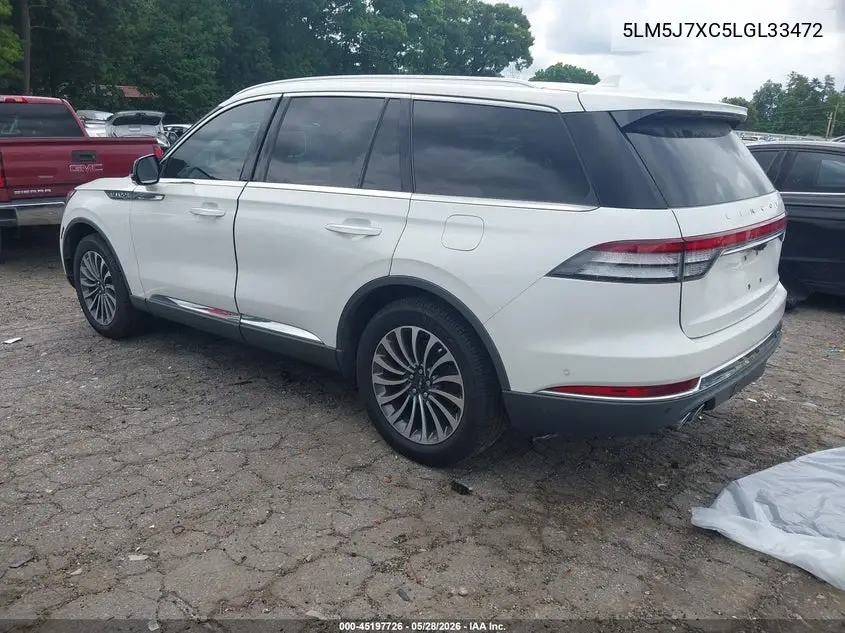 2020 Lincoln Aviator Reserve VIN: 5LM5J7XC5LGL33472 Lot: 45197726