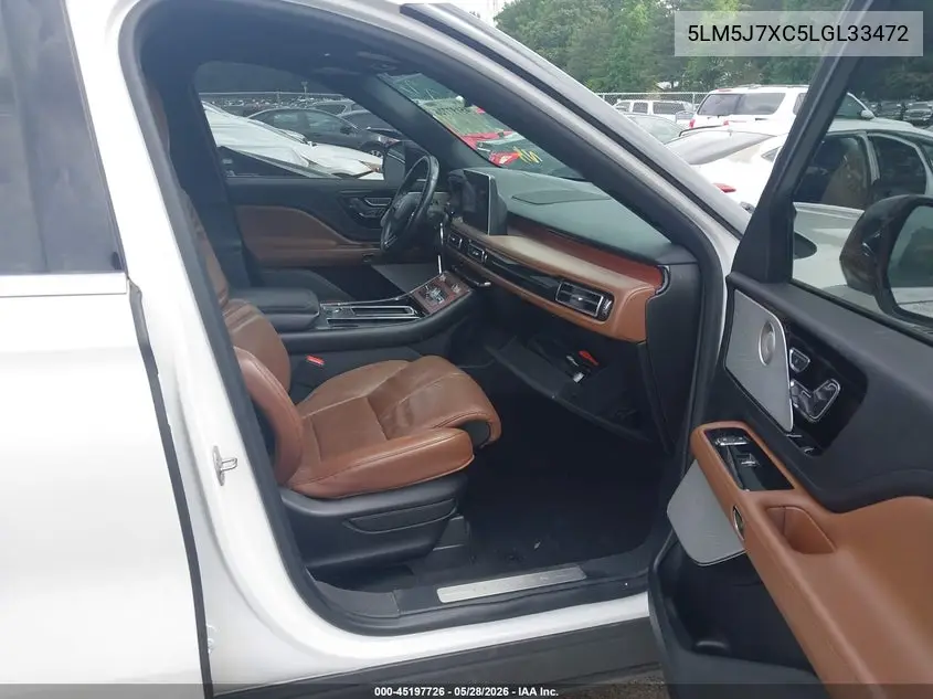 2020 Lincoln Aviator Reserve VIN: 5LM5J7XC5LGL33472 Lot: 45197726