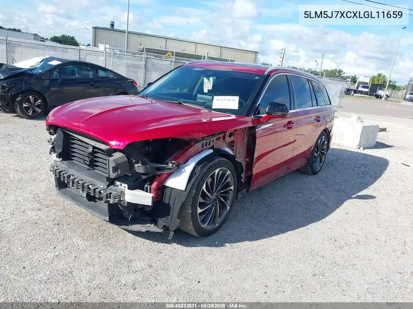 2020 Lincoln Aviator Reserve VIN: 5LM5J7XCXLGL11659 Lot: 45233631