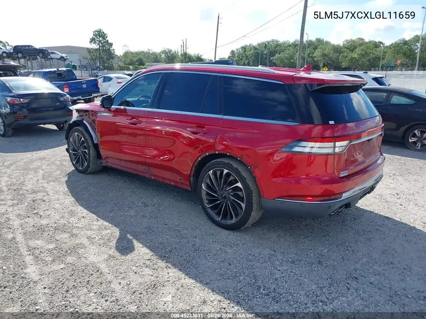 2020 Lincoln Aviator Reserve VIN: 5LM5J7XCXLGL11659 Lot: 45233631