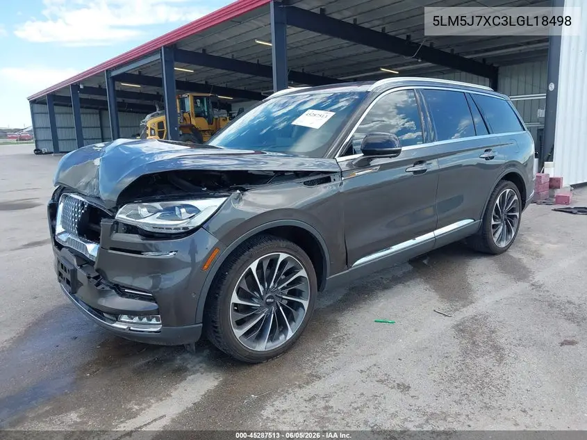 2020 Lincoln Aviator Reserve VIN: 5LM5J7XC3LGL18498 Lot: 45287513