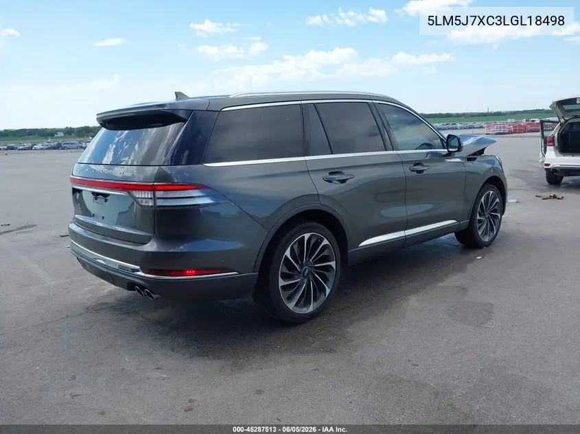 2020 Lincoln Aviator Reserve VIN: 5LM5J7XC3LGL18498 Lot: 45287513