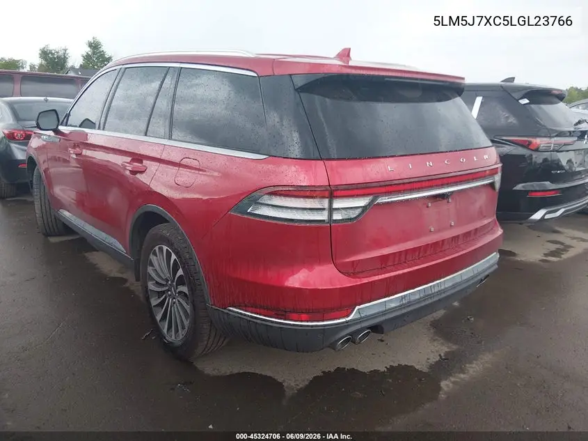 2020 Lincoln Aviator Reserve VIN: 5LM5J7XC5LGL23766 Lot: 45324706