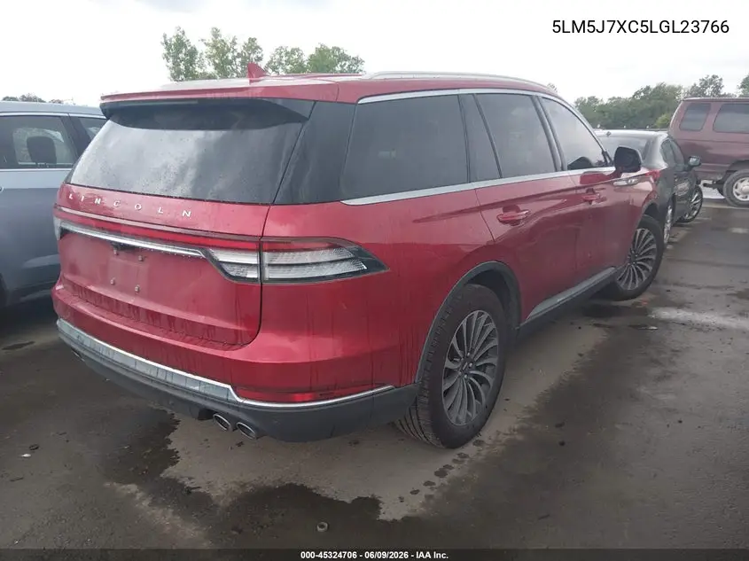 2020 Lincoln Aviator Reserve VIN: 5LM5J7XC5LGL23766 Lot: 45324706
