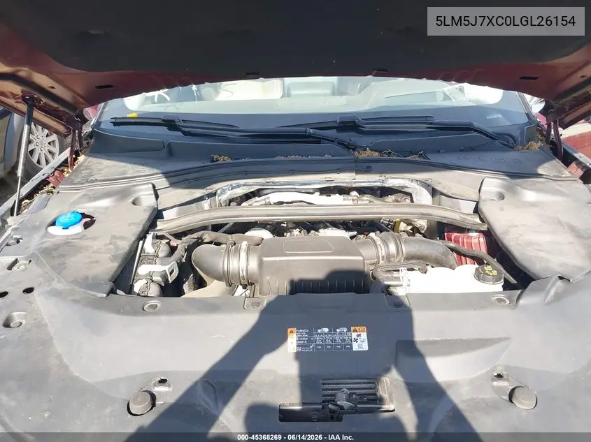 2020 Lincoln Aviator Reserve VIN: 5LM5J7XC0LGL26154 Lot: 45368269
