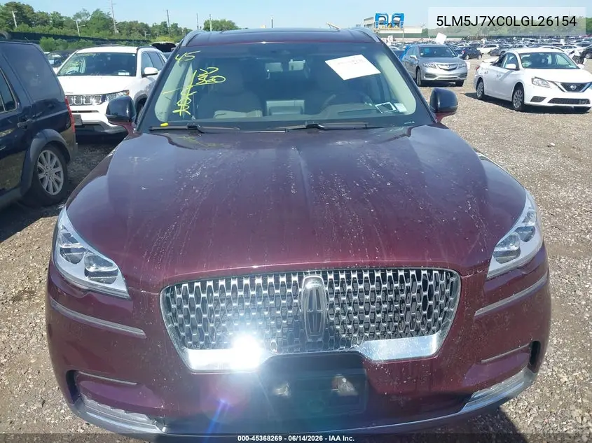2020 Lincoln Aviator Reserve VIN: 5LM5J7XC0LGL26154 Lot: 45368269