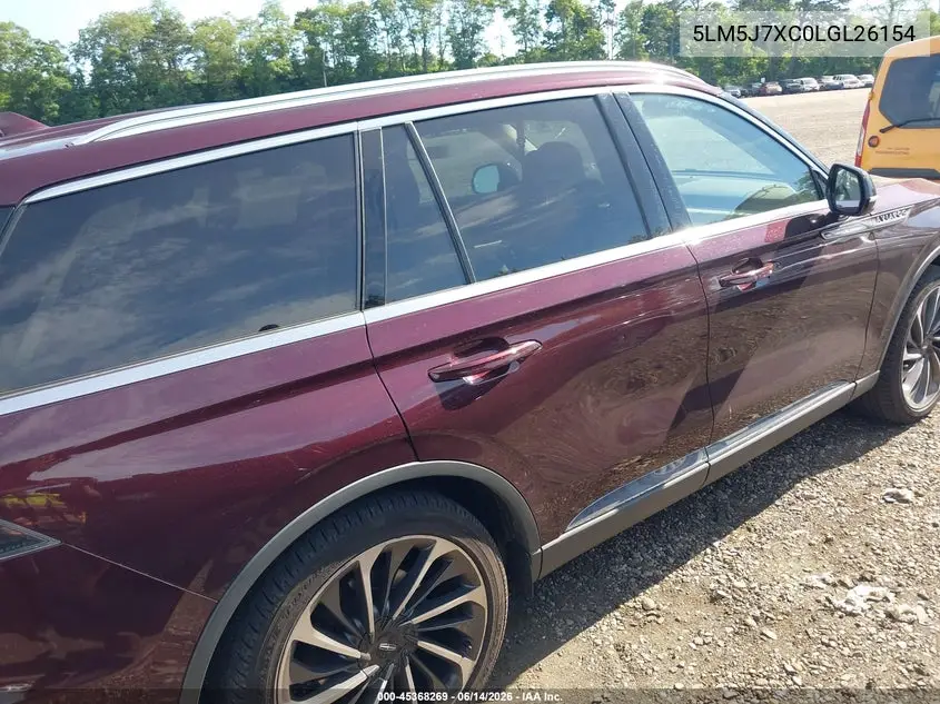 2020 Lincoln Aviator Reserve VIN: 5LM5J7XC0LGL26154 Lot: 45368269