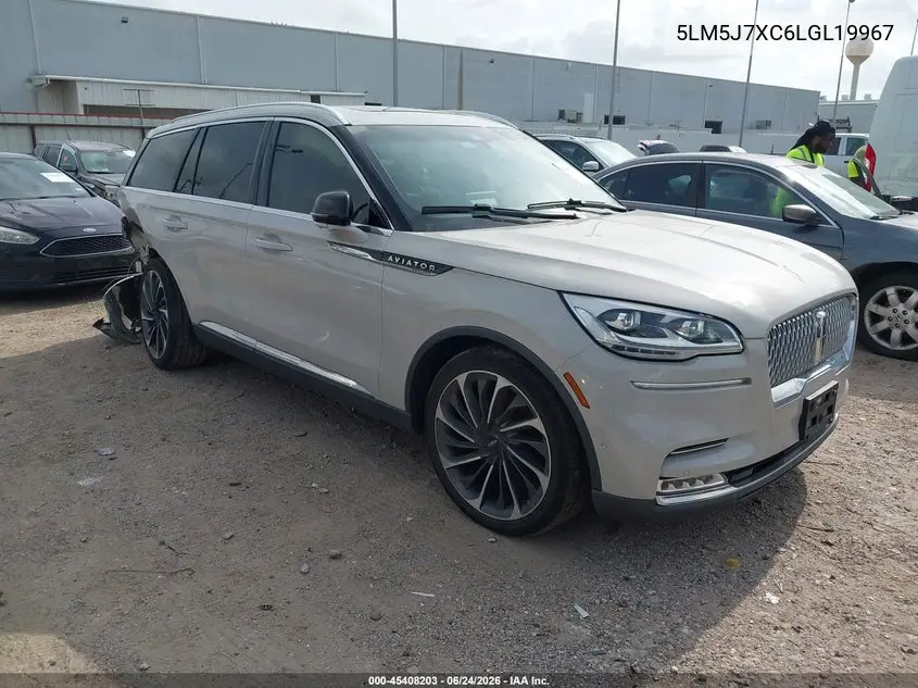 2020 Lincoln Aviator Reserve VIN: 5LM5J7XC6LGL19967 Lot: 45408203