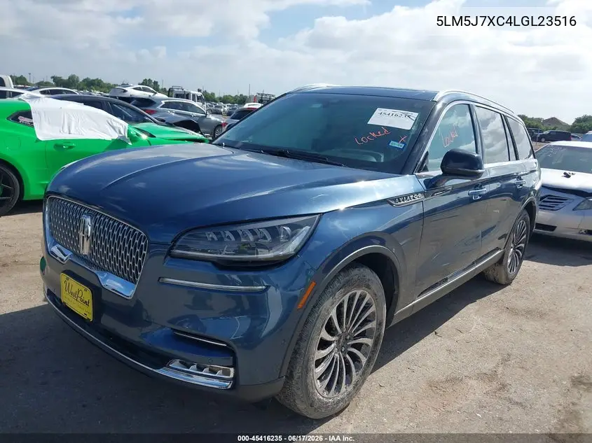 2020 Lincoln Aviator Reserve VIN: 5LM5J7XC4LGL23516 Lot: 45416235