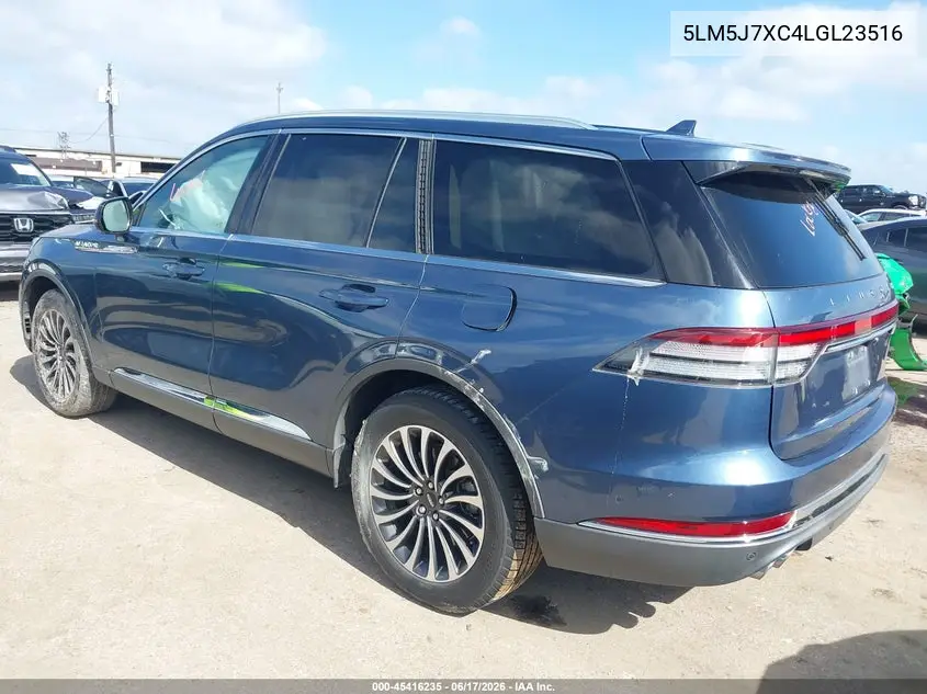 2020 Lincoln Aviator Reserve VIN: 5LM5J7XC4LGL23516 Lot: 45416235