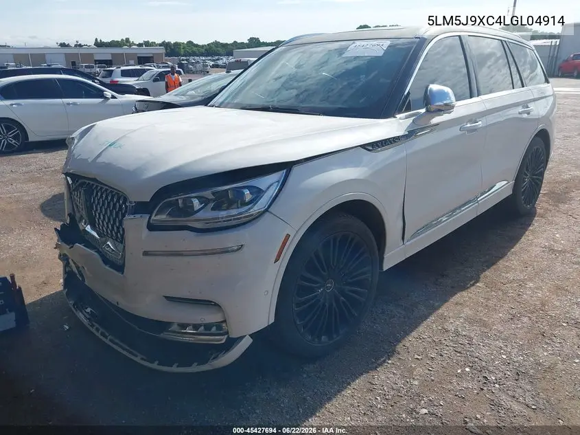 2020 Lincoln Aviator Black Label VIN: 5LM5J9XC4LGL04914 Lot: 45427694