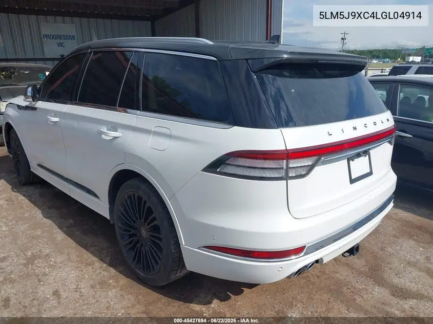 2020 Lincoln Aviator Black Label VIN: 5LM5J9XC4LGL04914 Lot: 45427694