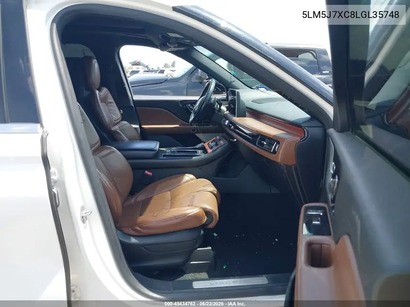 2020 Lincoln Aviator Reserve VIN: 5LM5J7XC8LGL35748 Lot: 45434762