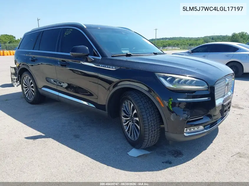 2020 Lincoln Aviator Reserve VIN: 5LM5J7WC4LGL17197 Lot: 45435747