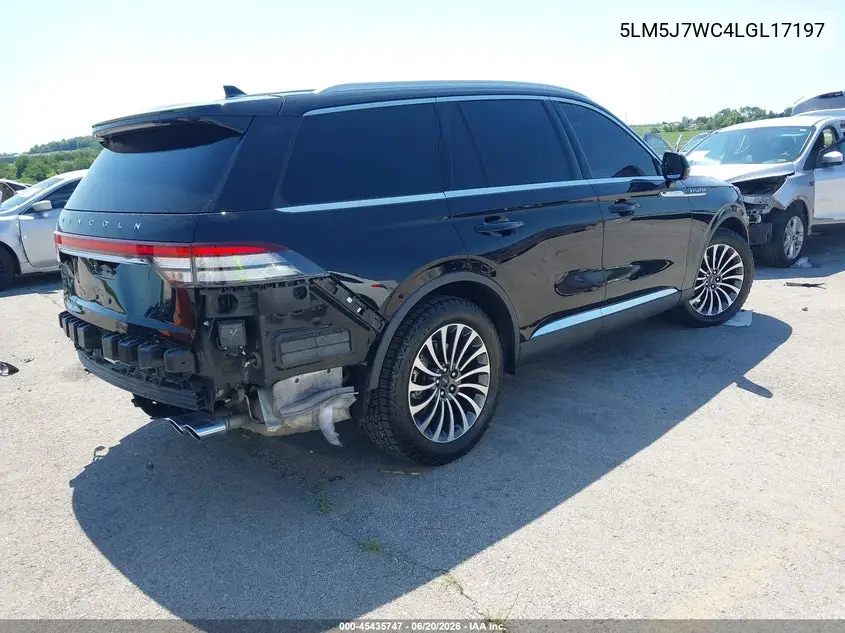 2020 Lincoln Aviator Reserve VIN: 5LM5J7WC4LGL17197 Lot: 45435747