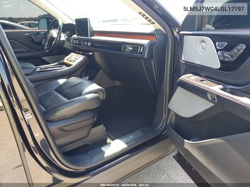 2020 Lincoln Aviator Reserve VIN: 5LM5J7WC4LGL17197 Lot: 45435747