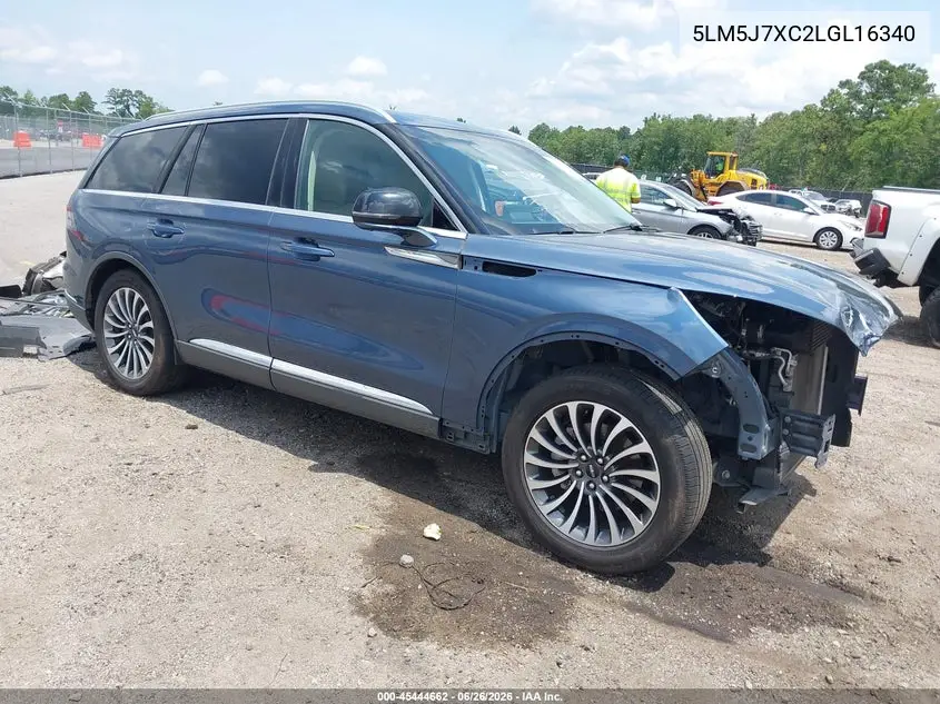 2020 Lincoln Aviator Reserve VIN: 5LM5J7XC2LGL16340 Lot: 45444662