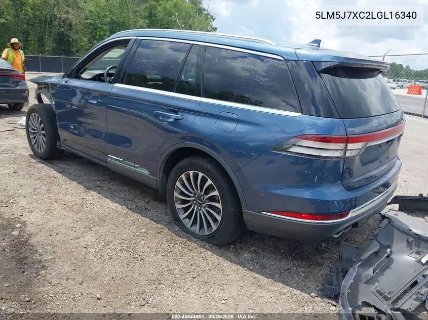 2020 Lincoln Aviator Reserve VIN: 5LM5J7XC2LGL16340 Lot: 45444662