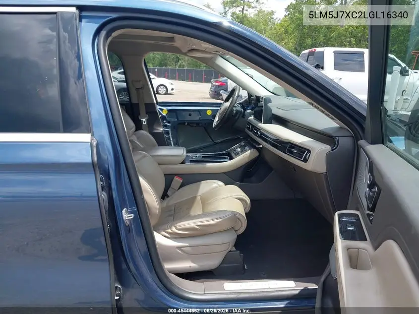 2020 Lincoln Aviator Reserve VIN: 5LM5J7XC2LGL16340 Lot: 45444662