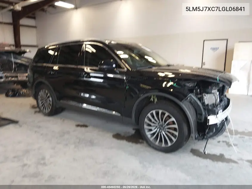 2020 Lincoln Aviator Reserve VIN: 5LM5J7XC7LGL06841 Lot: 45460250