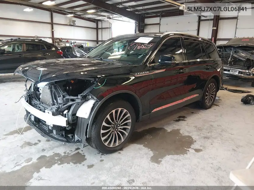 2020 Lincoln Aviator Reserve VIN: 5LM5J7XC7LGL06841 Lot: 45460250