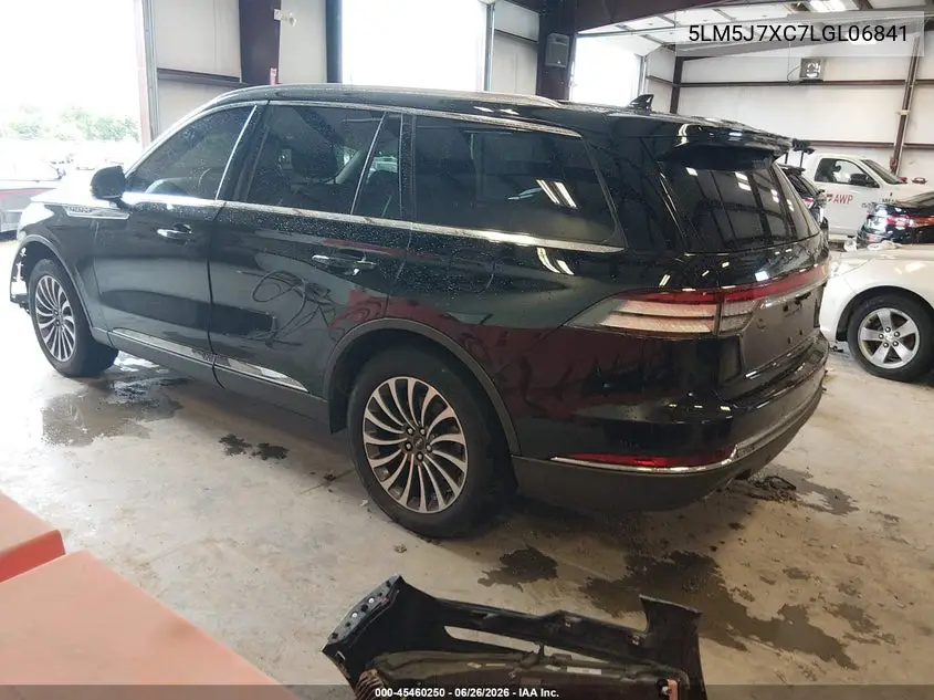 2020 Lincoln Aviator Reserve VIN: 5LM5J7XC7LGL06841 Lot: 45460250