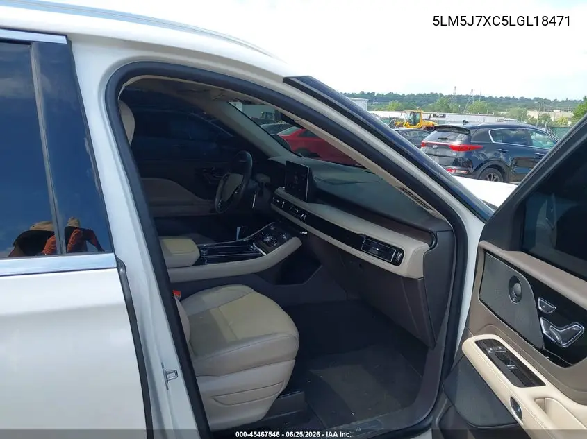 2020 Lincoln Aviator Reserve VIN: 5LM5J7XC5LGL18471 Lot: 45467546
