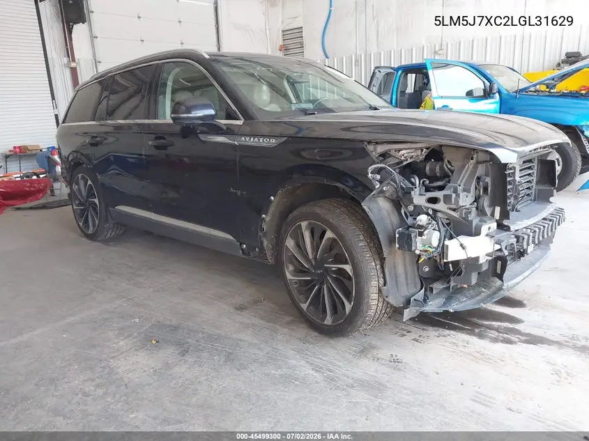 2020 Lincoln Aviator Reserve VIN: 5LM5J7XC2LGL31629 Lot: 45499300