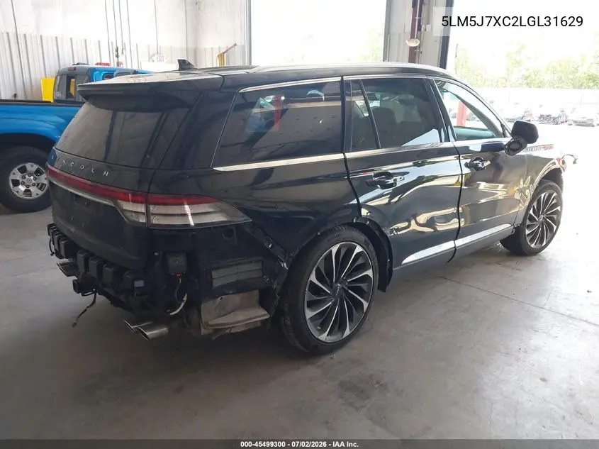 2020 Lincoln Aviator Reserve VIN: 5LM5J7XC2LGL31629 Lot: 45499300