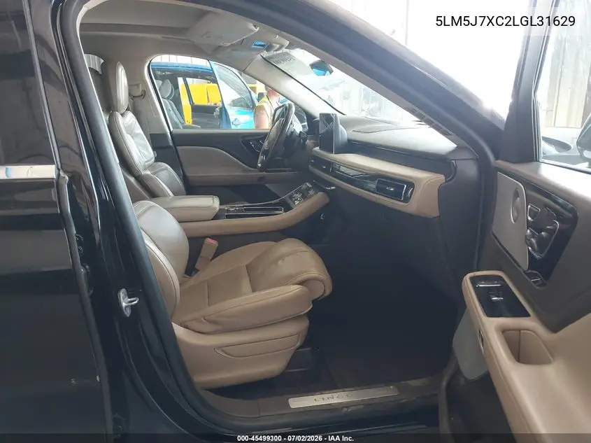 2020 Lincoln Aviator Reserve VIN: 5LM5J7XC2LGL31629 Lot: 45499300