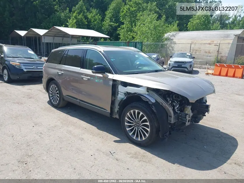 2020 Lincoln Aviator Reserve VIN: 5LM5J7XC3LGL32207 Lot: 45512063