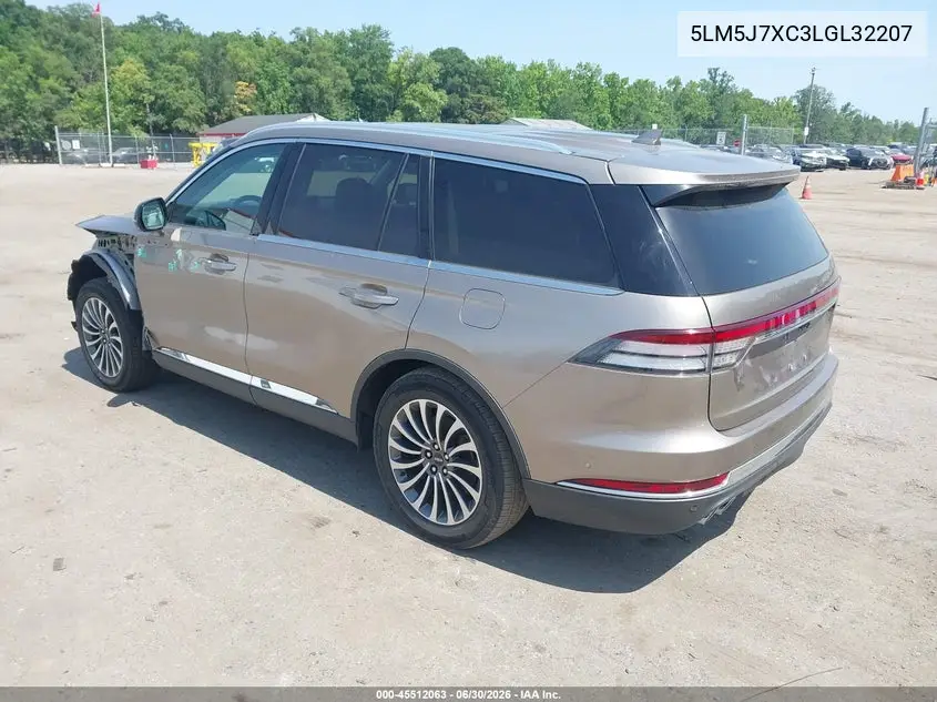2020 Lincoln Aviator Reserve VIN: 5LM5J7XC3LGL32207 Lot: 45512063