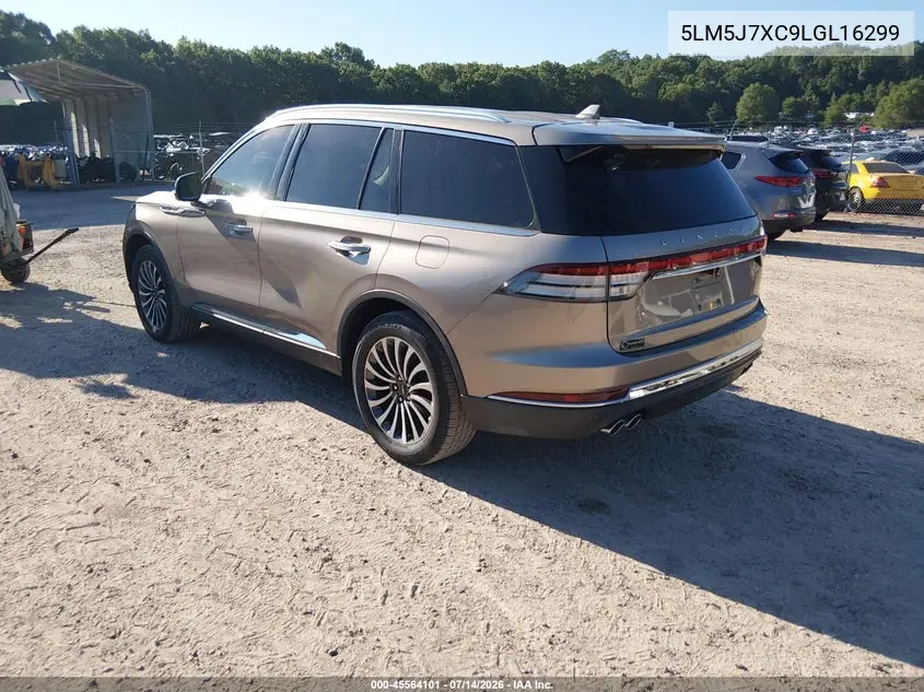 2020 Lincoln Aviator Reserve VIN: 5LM5J7XC9LGL16299 Lot: 45564101