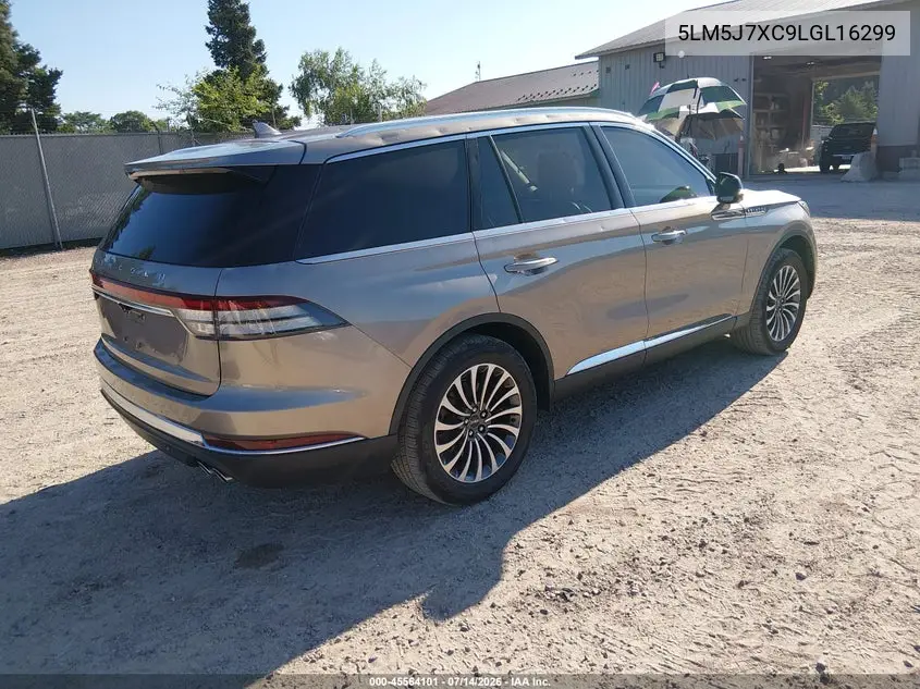 2020 Lincoln Aviator Reserve VIN: 5LM5J7XC9LGL16299 Lot: 45564101