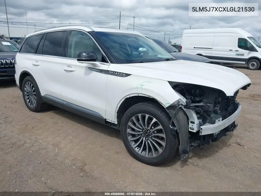 2020 Lincoln Aviator Reserve VIN: 5LM5J7XCXLGL21530 Lot: 45568890