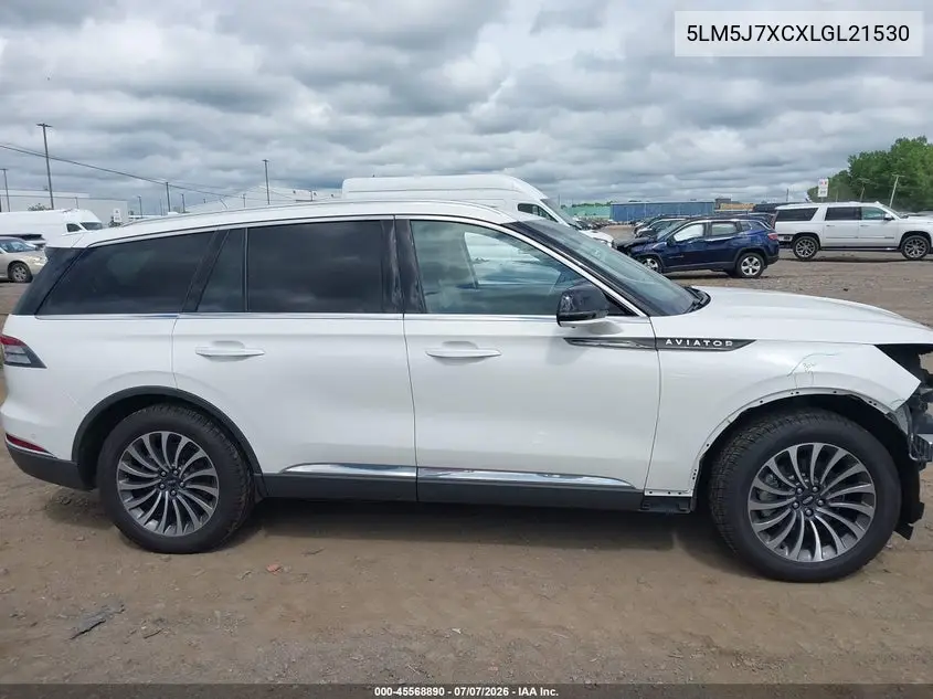 2020 Lincoln Aviator Reserve VIN: 5LM5J7XCXLGL21530 Lot: 45568890