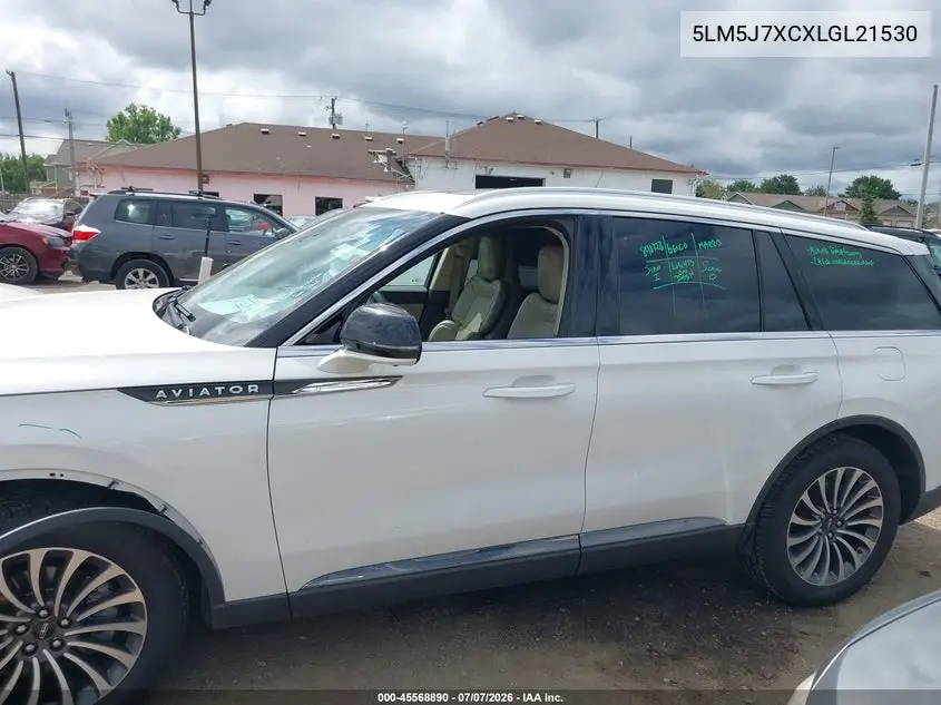2020 Lincoln Aviator Reserve VIN: 5LM5J7XCXLGL21530 Lot: 45568890